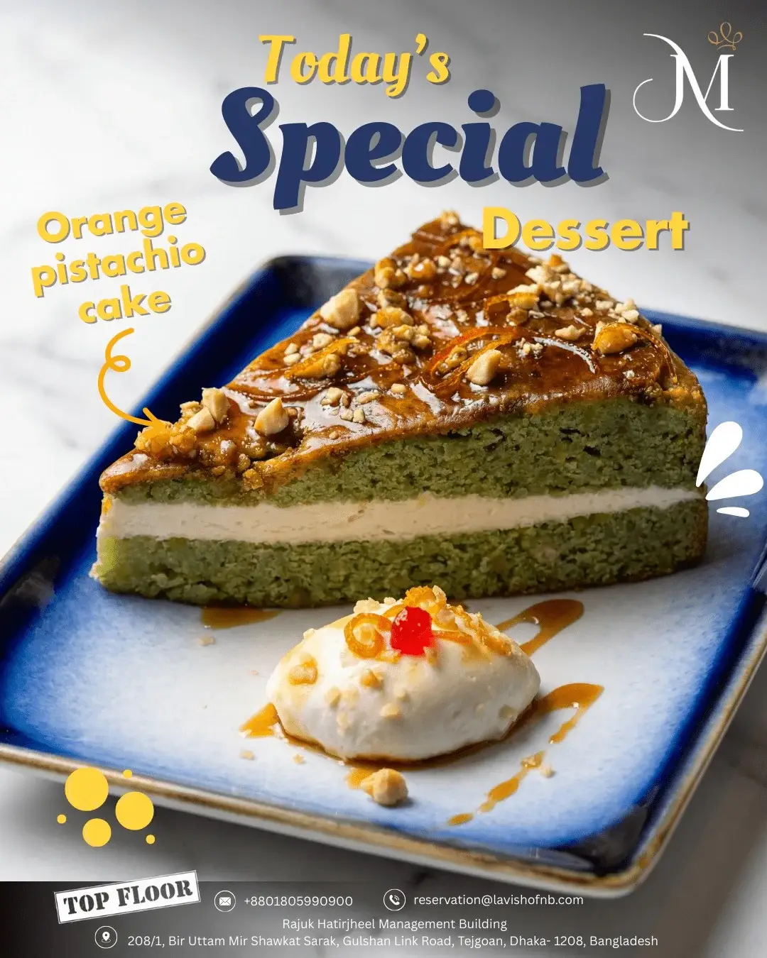 Anniversary cake Dhaka slice with cream layer and cherry