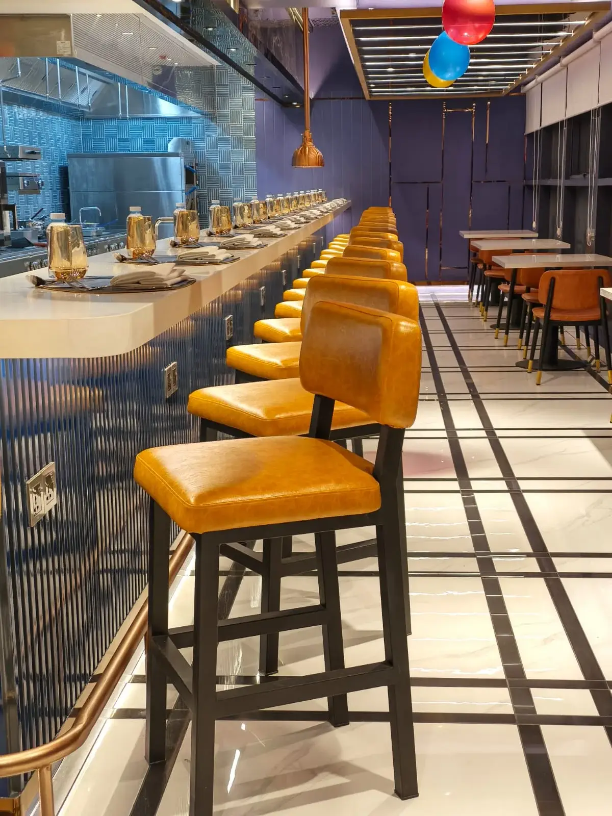 Birthday party venue Dhaka with festive balloons and seats