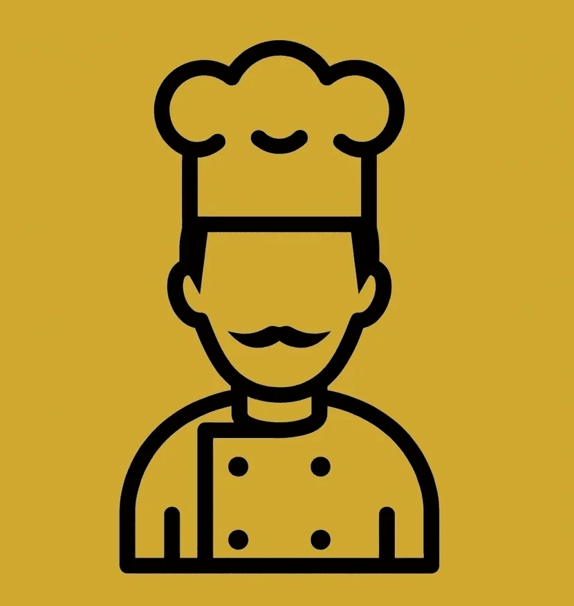 Chef icon represnting corporate catering sevice in Gulshan