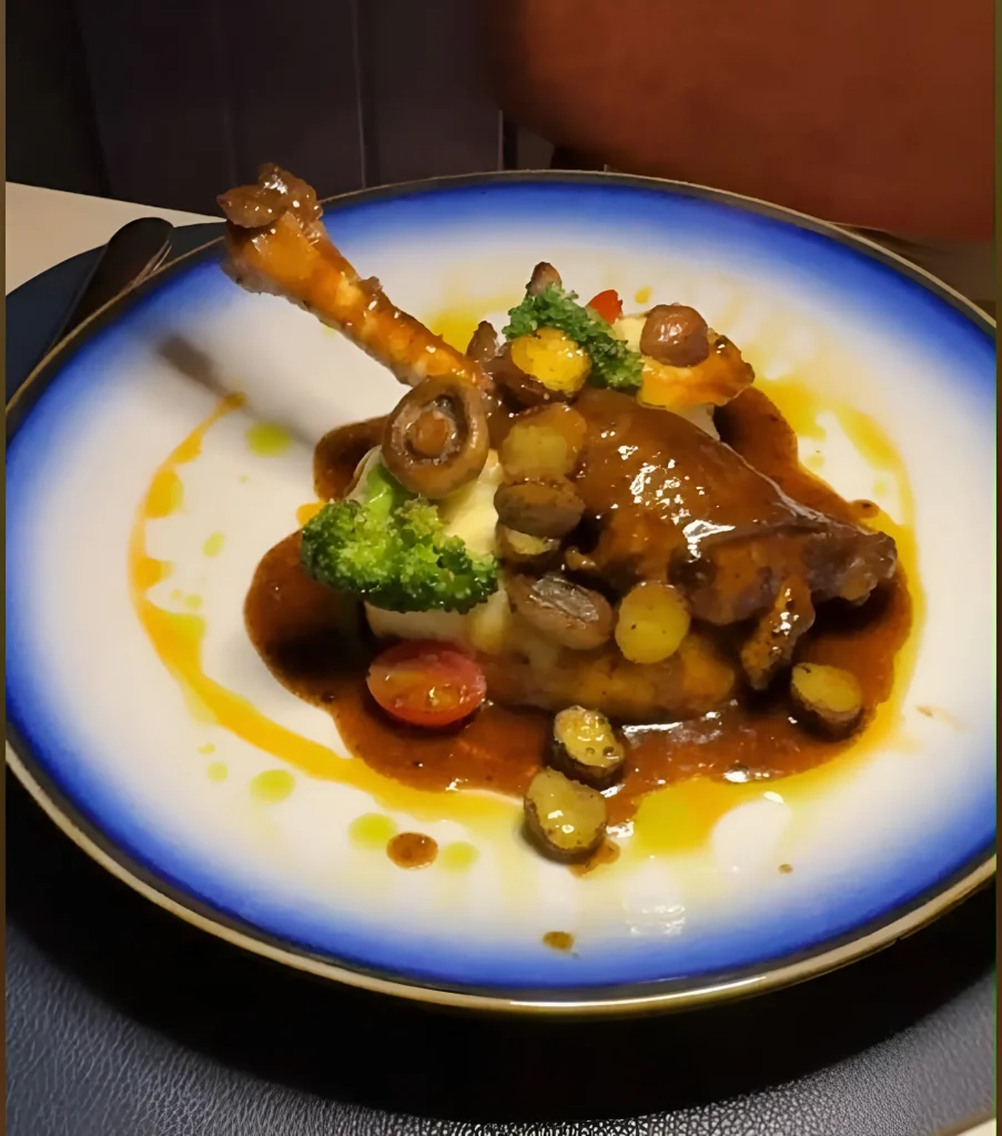 Signature Lamb Shank at Jheel Maestria, Slow Braised Tender